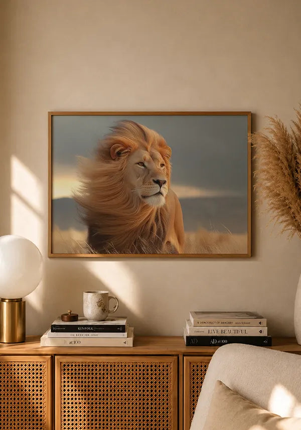 Quadro Leão Horizontal