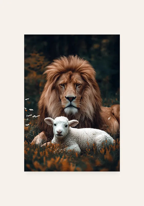 Quadro Cordeiro e Leão II