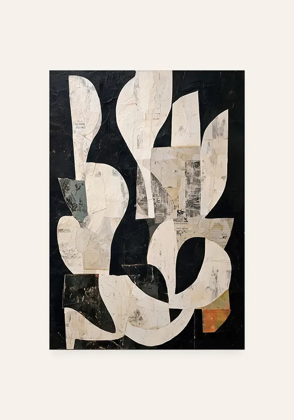 Quadro Abstrato Linhas e Efeito Texturas I