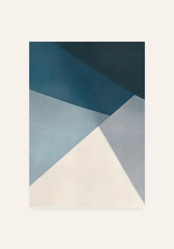 Quadro Abstrato Azul Geométrico II