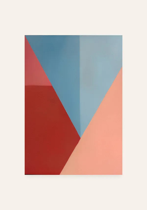 Quadro Abstrato Azul e Rosa I
