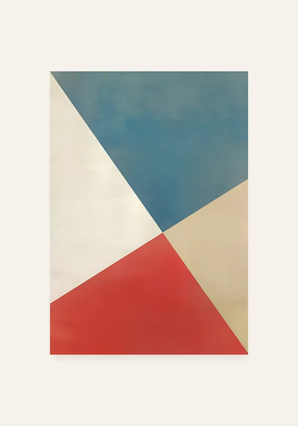 Quadro Geométrico Abstrato em Diagonais I