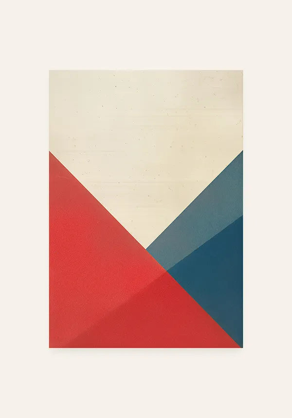Quadro Geométrico Abstrato em Diagonais II