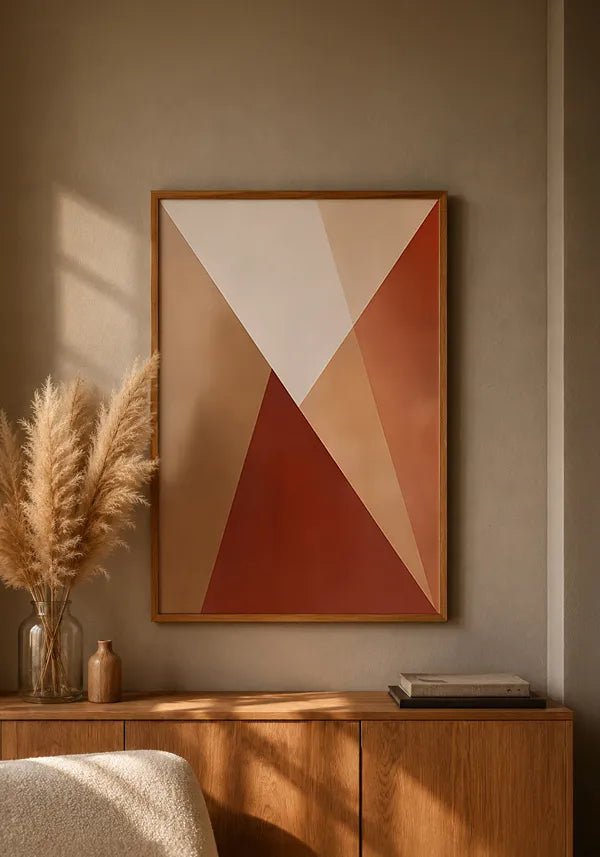 Quadro Abstrato Tons Terrosos I