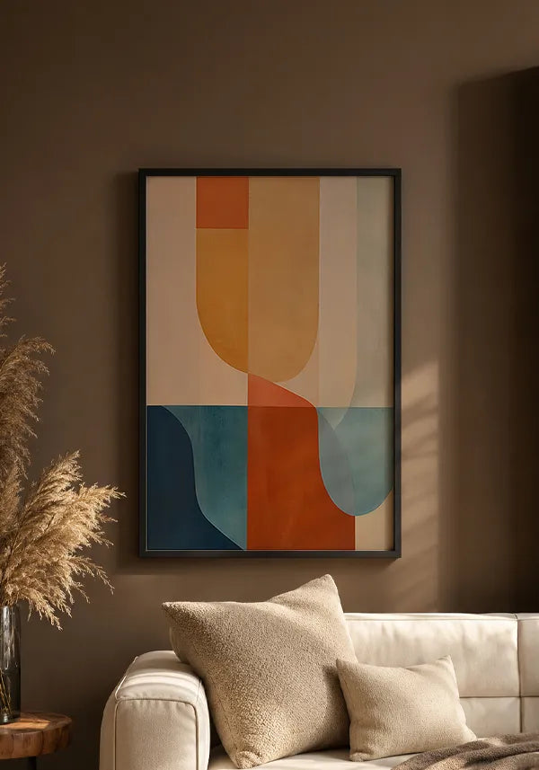 Quadro Decorativo Abstrato Neutros Coloridos I