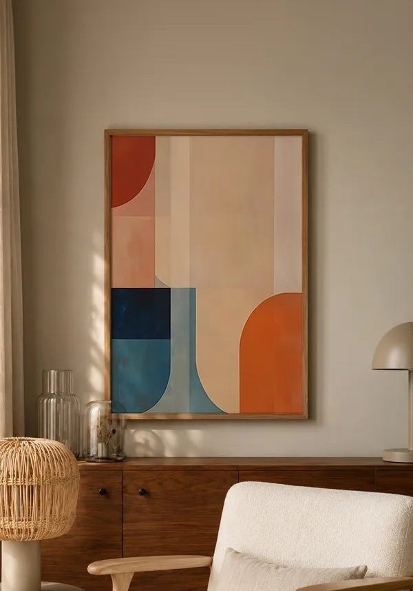 Quadro Decorativo Abstrato Neutros Coloridos II