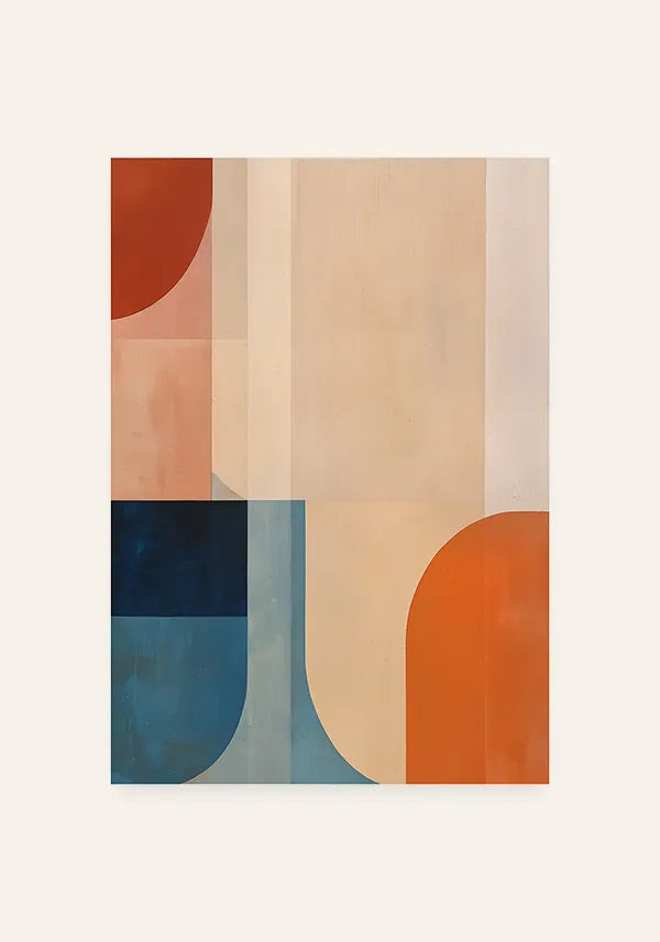 Quadro Decorativo Abstrato Neutros Coloridos II