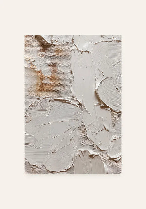 Quadro Abstrato Efeito Camadas Off-White III