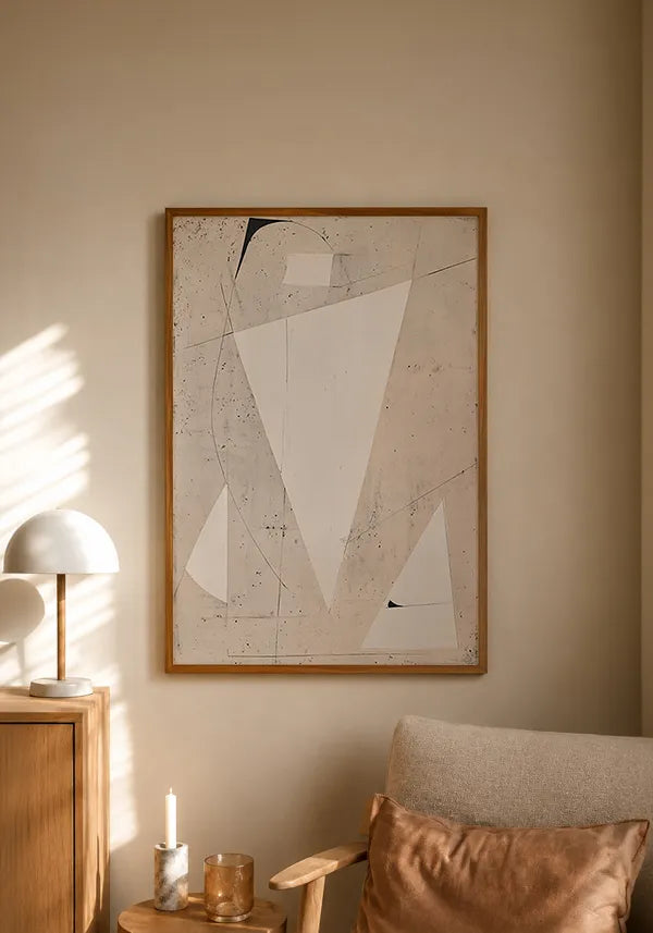 Quadro Estilo Recortes Minimalistas em Tons Neutros II