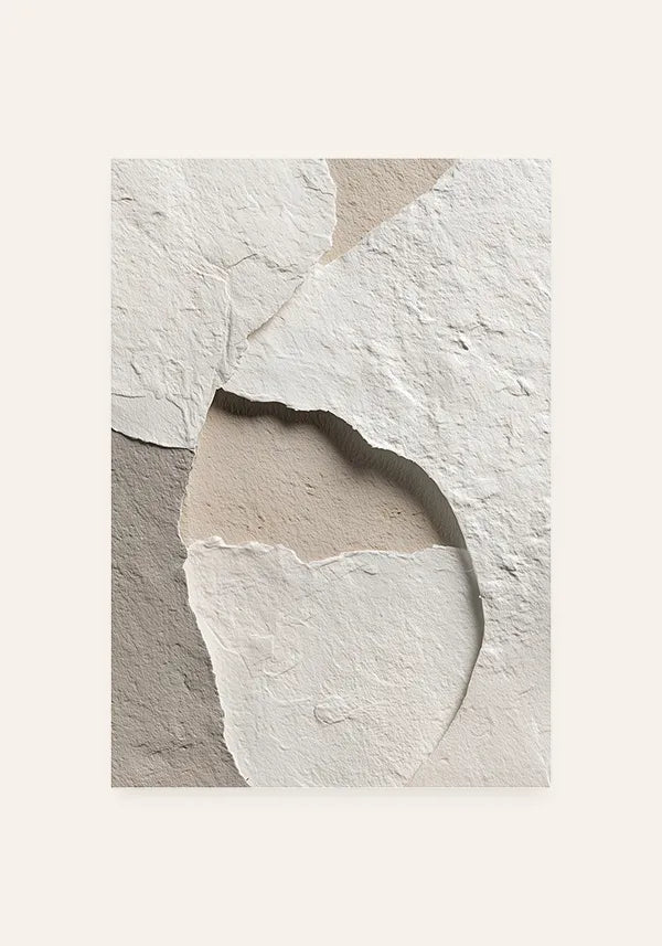 Quadro Estilo Recortes Orgânicos Off-White I