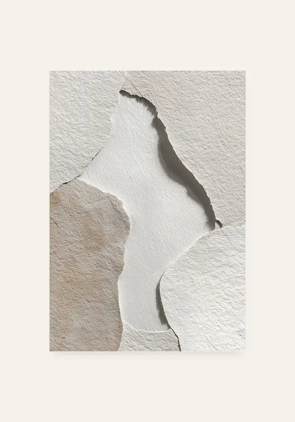 Quadro Estilo Recortes Orgânicos Off-White III