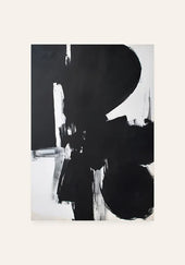 Quadro Abstrato Contraste em Preto II