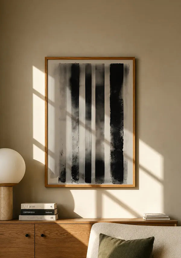 Quadro Abstrato Moderno em Preto I