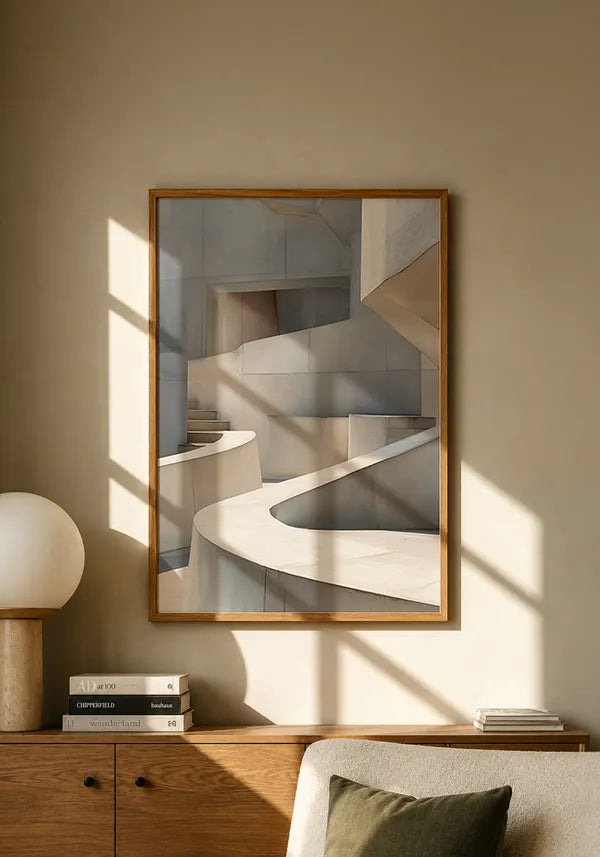 Quadro Curvas em Concreto