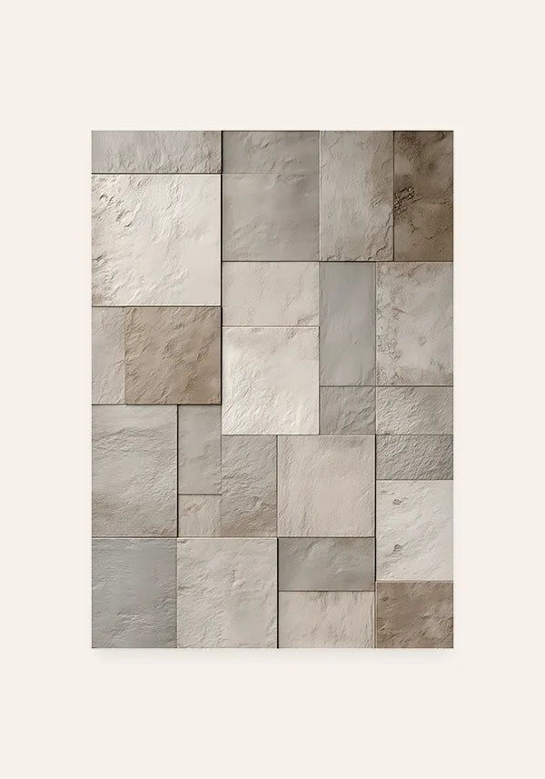 Quadro Mosaico Mineral em Concreto I