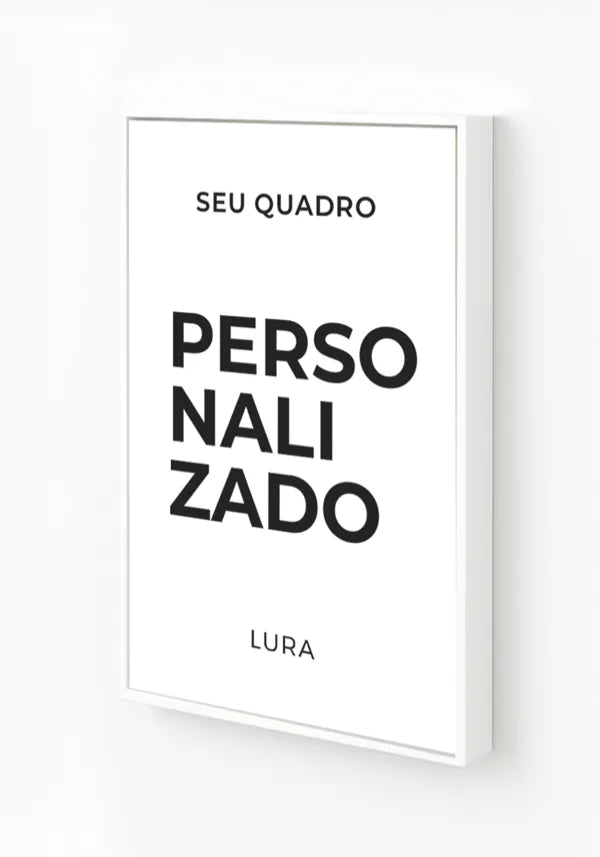 Acabamento Canvas com Moldura Branca