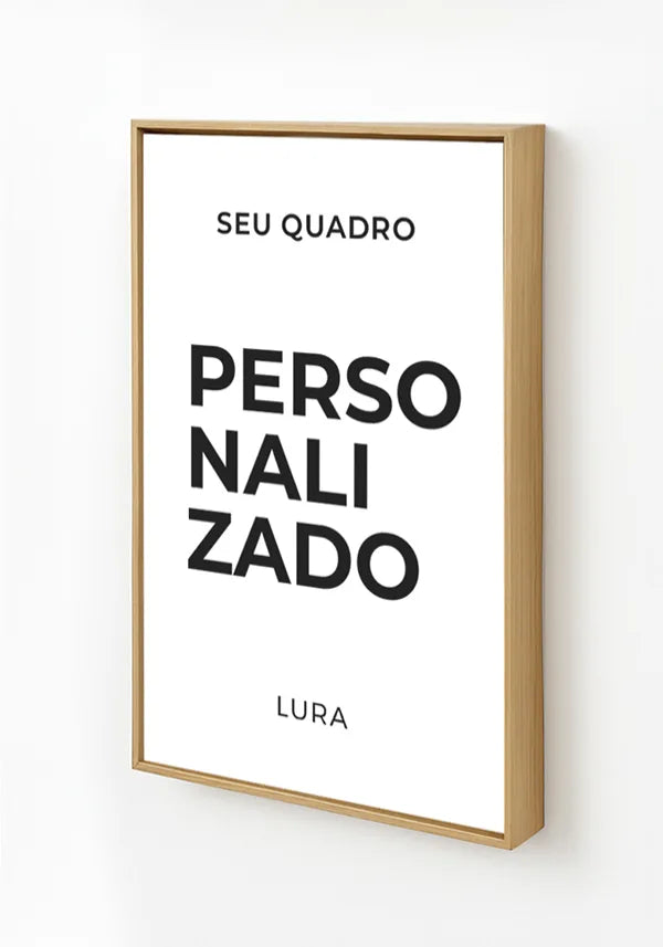 Acabamento Canvas com Moldura Crua