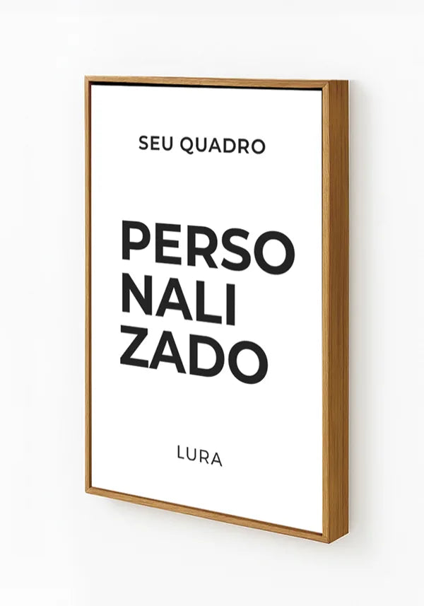 Acabamento Canvas com Moldura Freijo