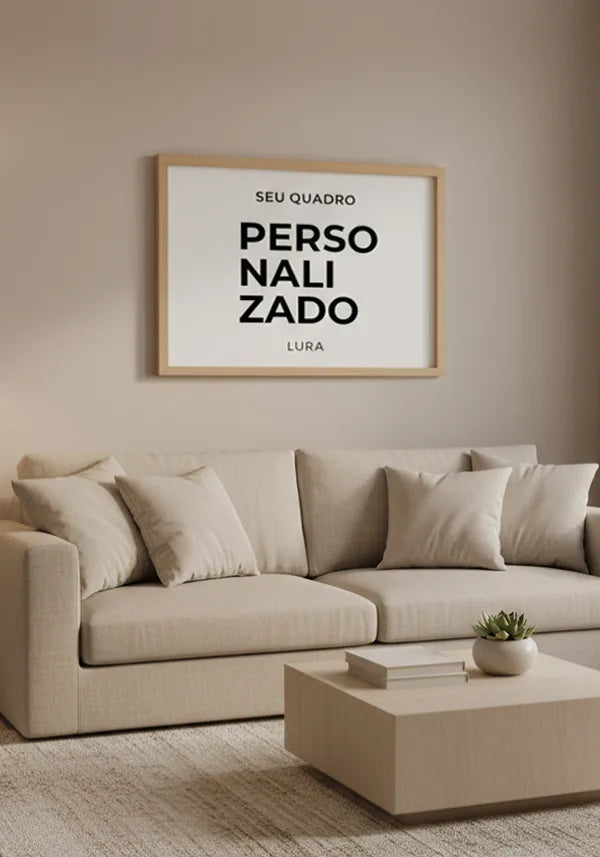 Quadro Personalizado Horizontal no ambiente