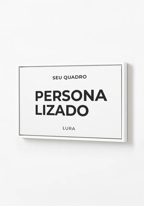 Acabamento Canvas com Moldura Branca