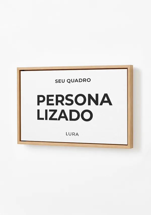 Acabamento Canvas com Moldura Crua