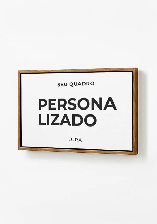 Acabamento Canvas com Moldura Freijo