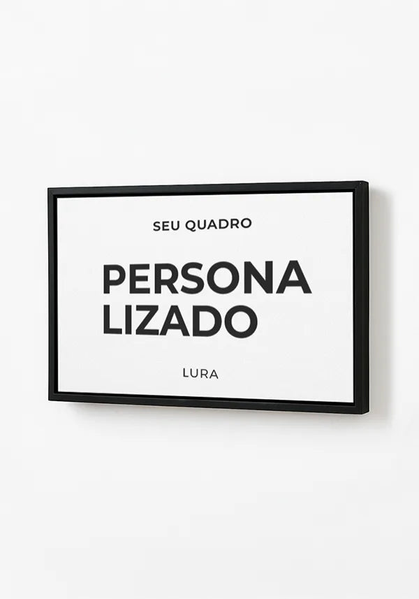 Acabamento Canvas com Moldura Preta