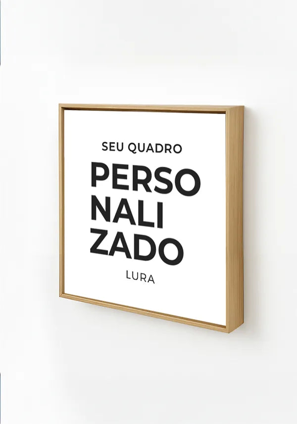 Acabamento Canvas com Moldura Crua