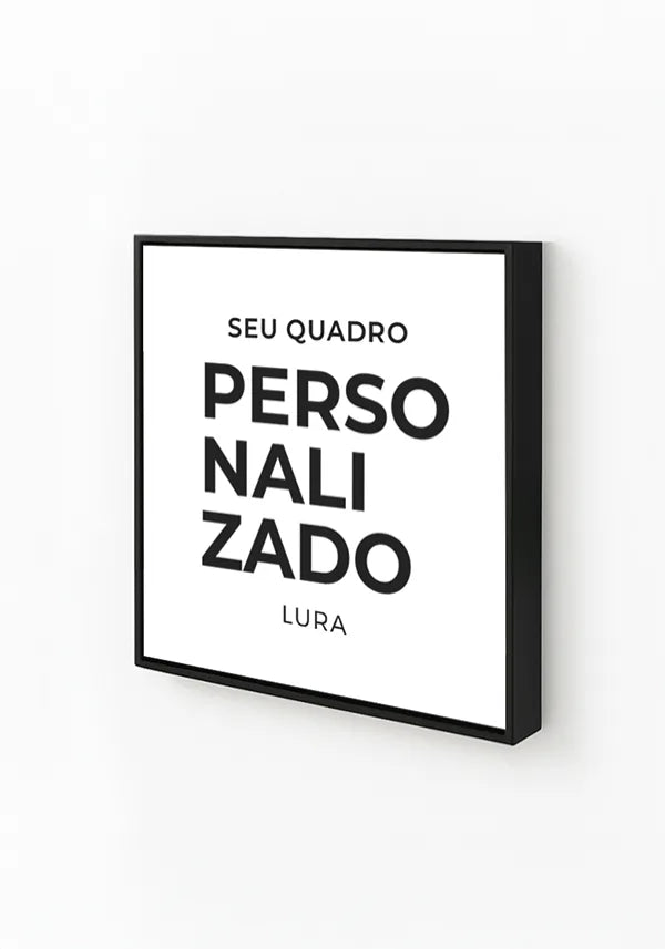Acabamento Canvas com Moldura Preta