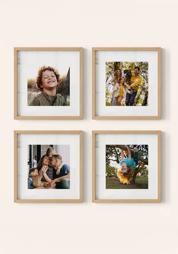 Kit 4 Quadros Quadrados Personalizados com Foto