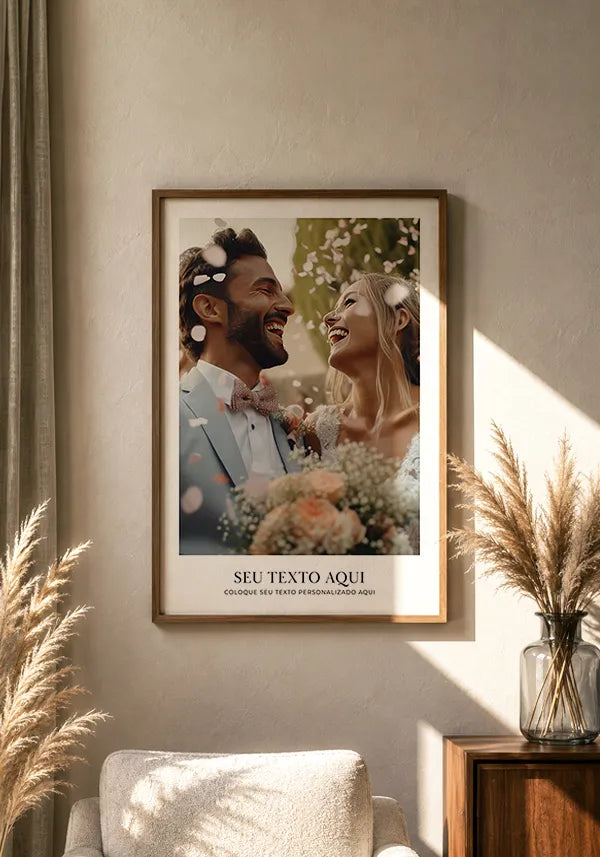 Quadro Personalizado com Foto e Texto - Modelo 1