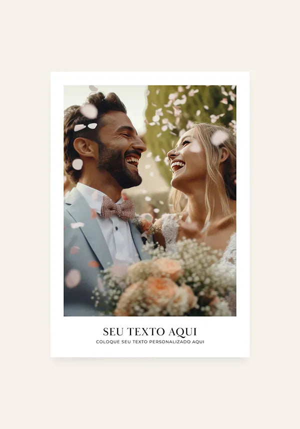 Quadro Personalizado com Foto e Texto - Modelo 1