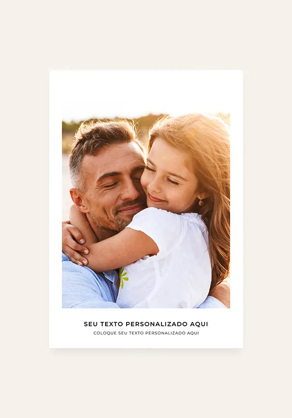 Quadro Personalizado com Foto e Texto - Modelo 3