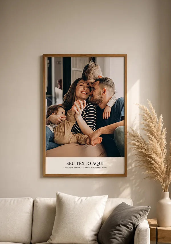 Quadro Personalizado com Foto e Texto - Modelo 4