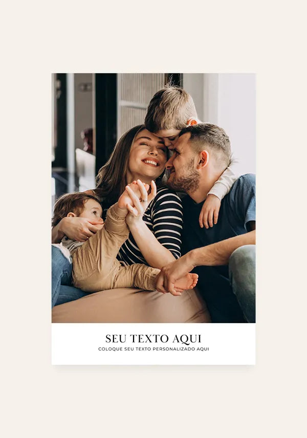 Quadro Personalizado com Foto e Texto - Modelo 4