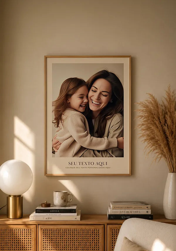 Quadro Personalizado com Foto e Texto - Modelo 5