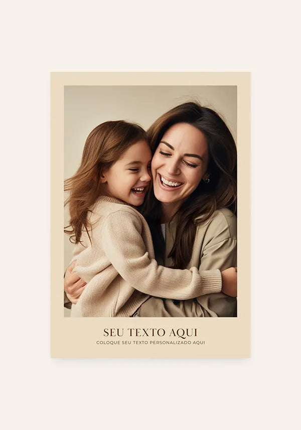 Quadro Personalizado com Foto e Texto - Modelo 5