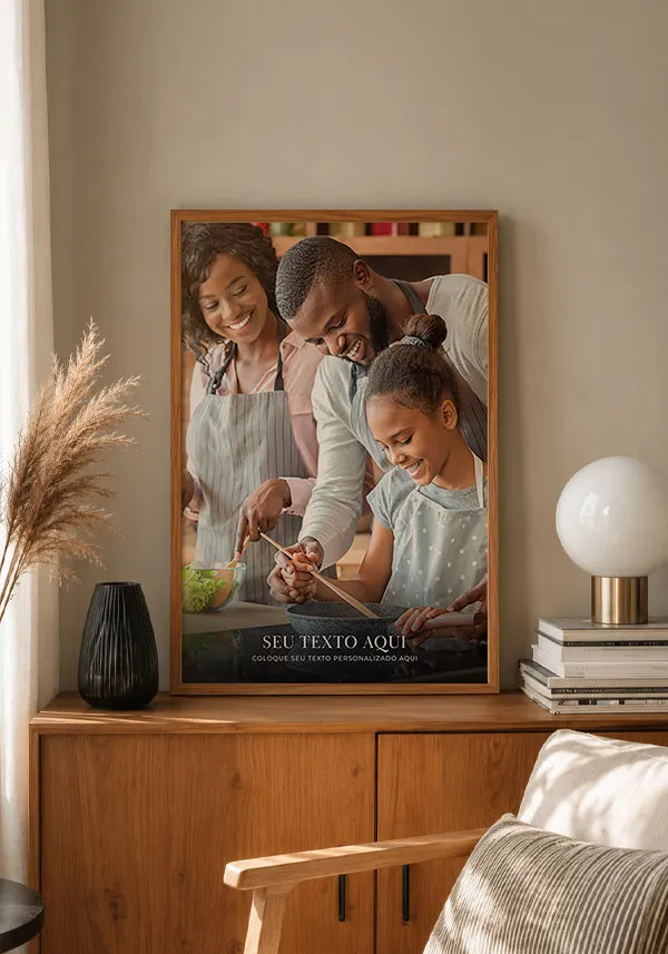 Quadro Personalizado com Foto e Texto - Modelo 6